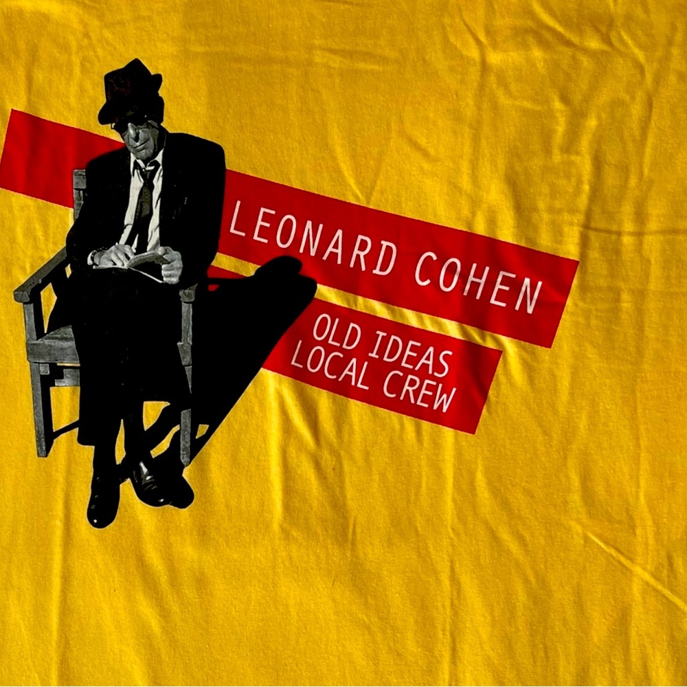 XL T-shirt Leonard cohen old ideas local crew shirt rare mens